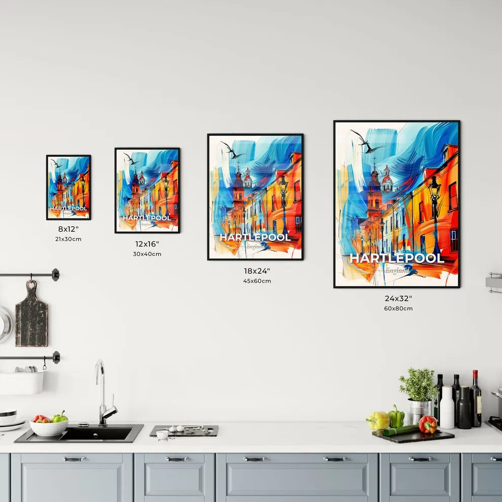 Vibrant Hartlepool, England Kitchen Art