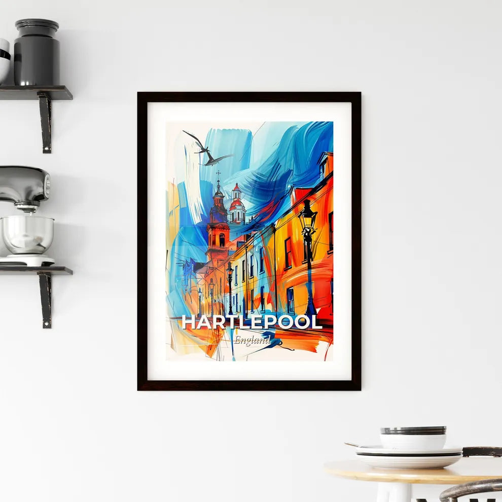 Vibrant Hartlepool, England Framed Print