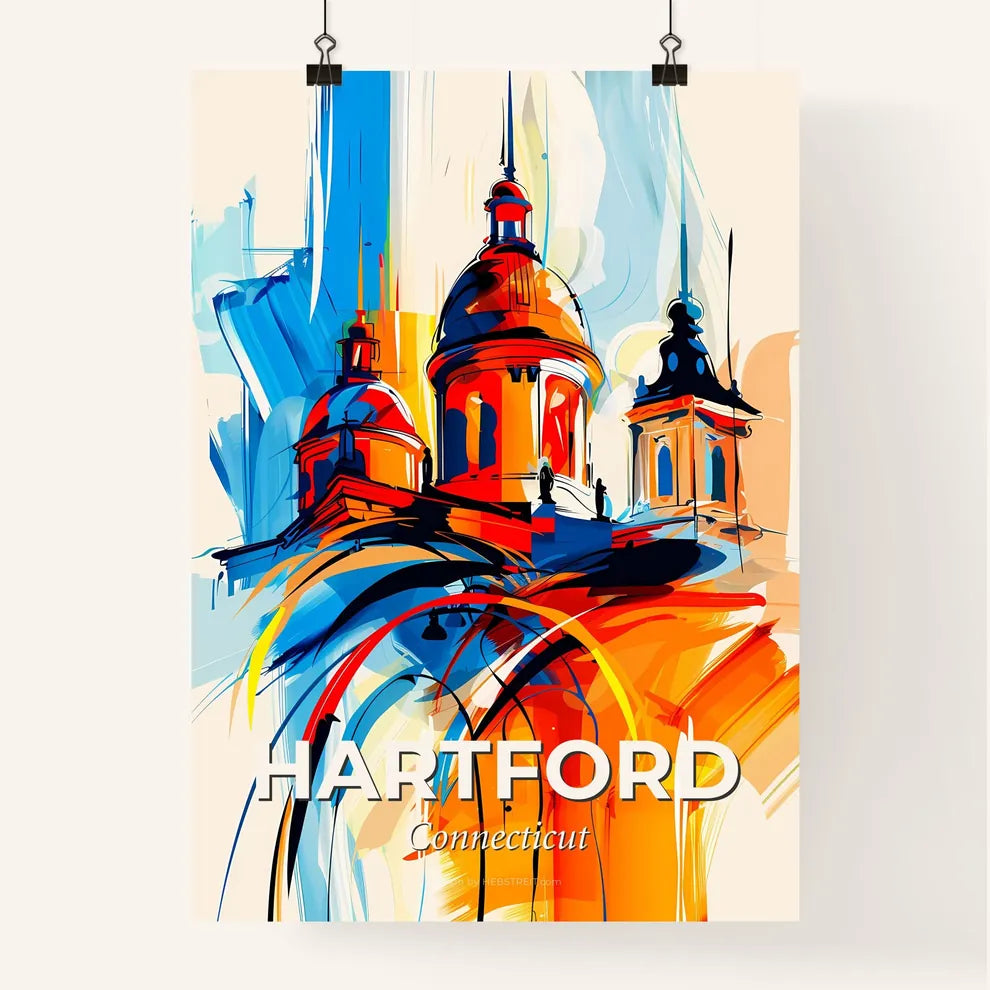 Vibrant Hartford, Connecticut Poster
