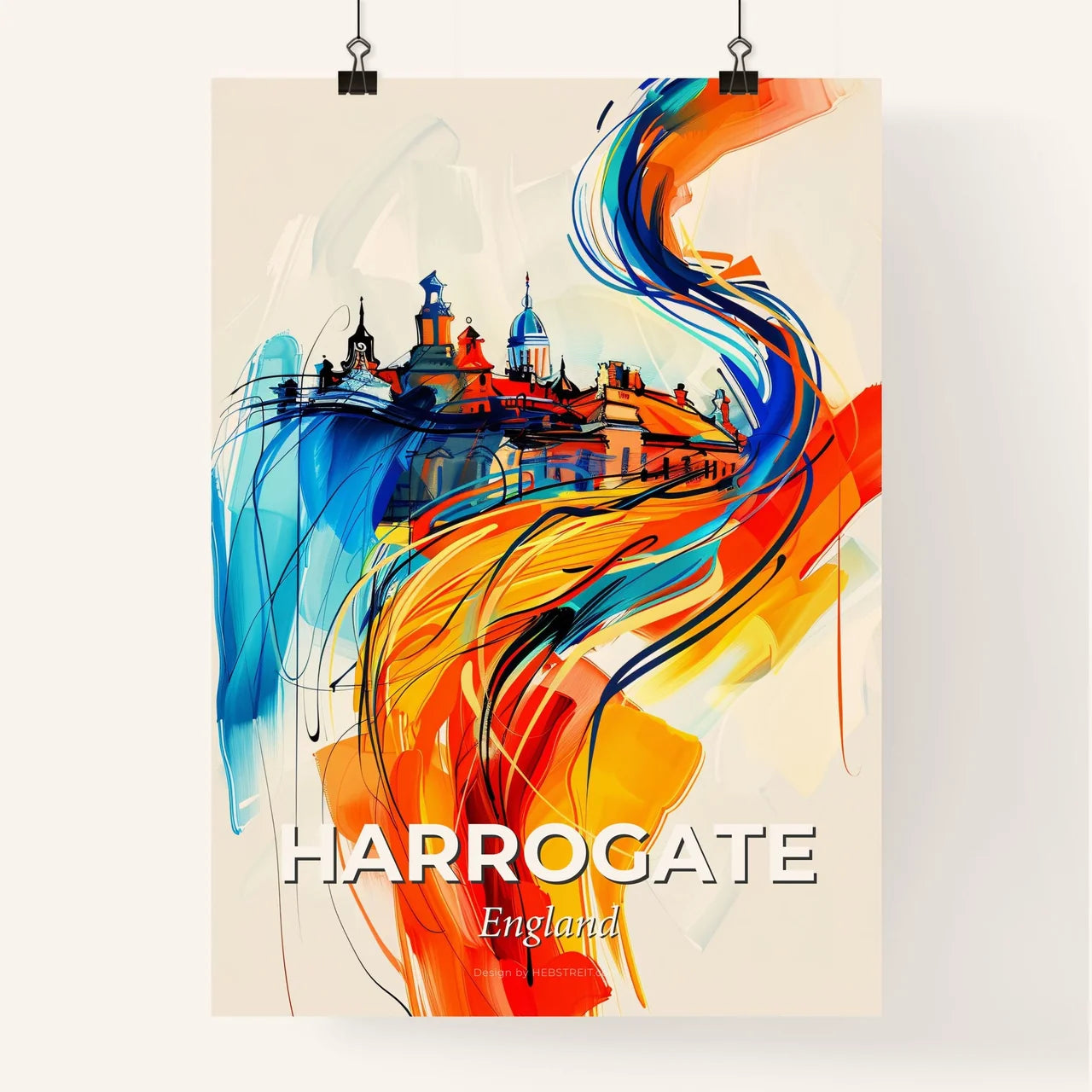 Vibrant Harrogate, England Poster