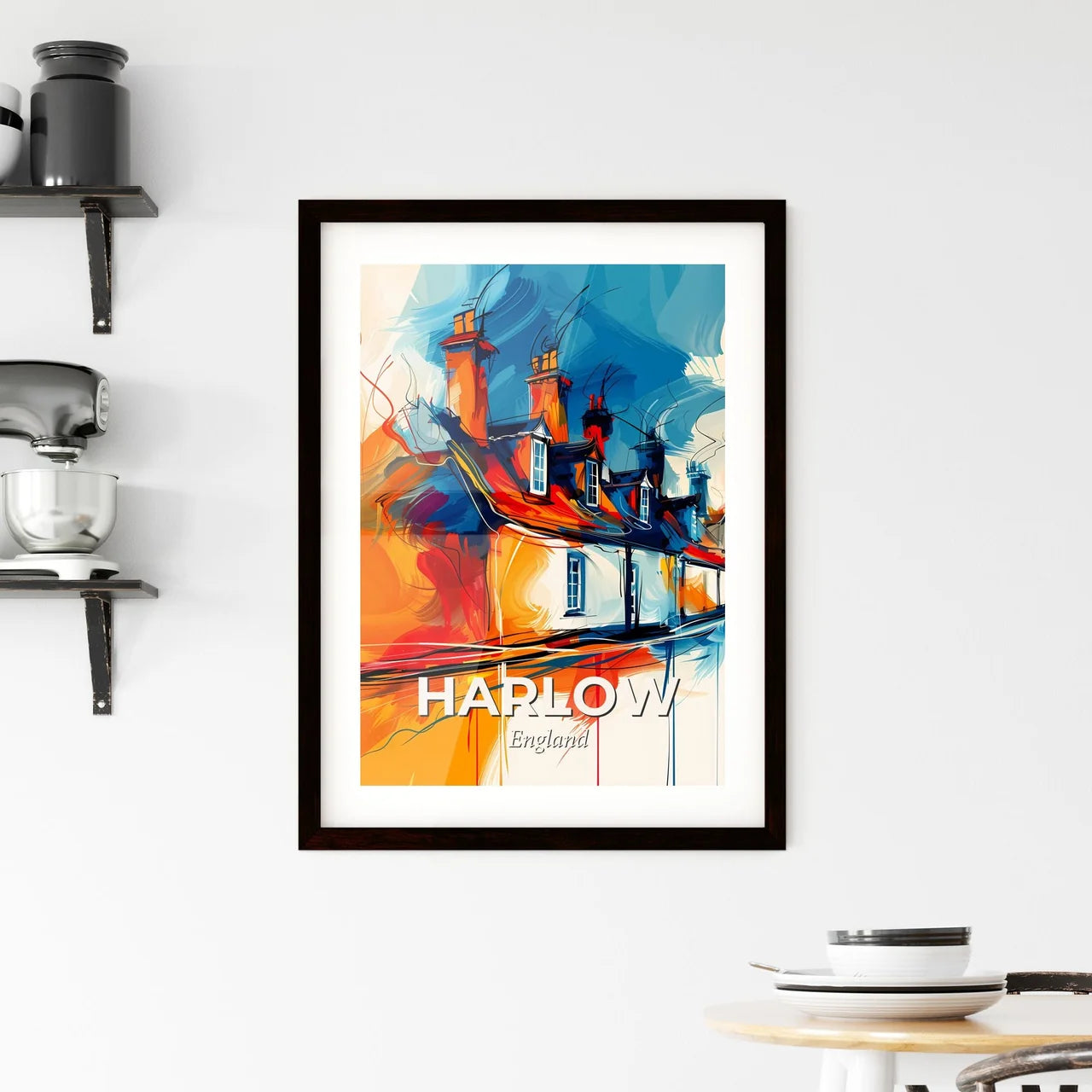 Vibrant Harlow, England Framed Print