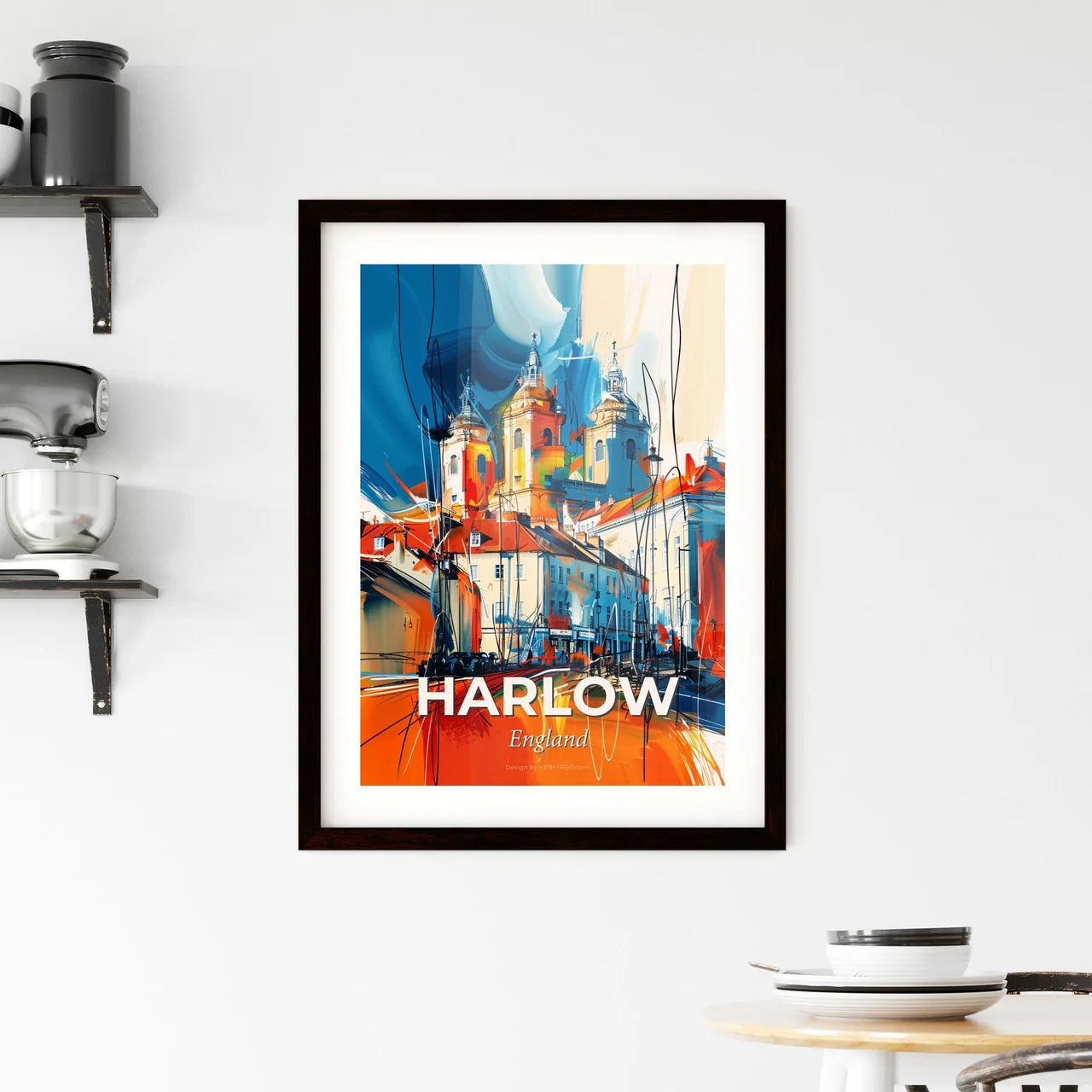 Vibrant Harlow, England Framed Print