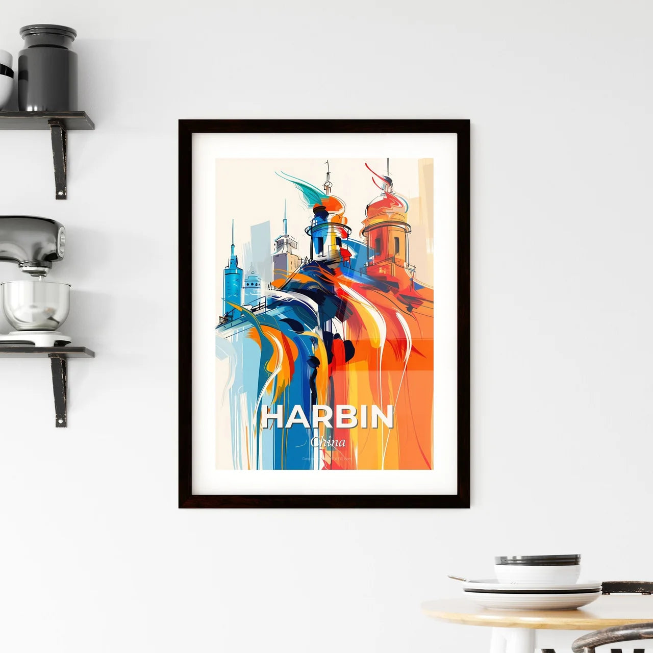 Vibrant Harbin, China Framed Print