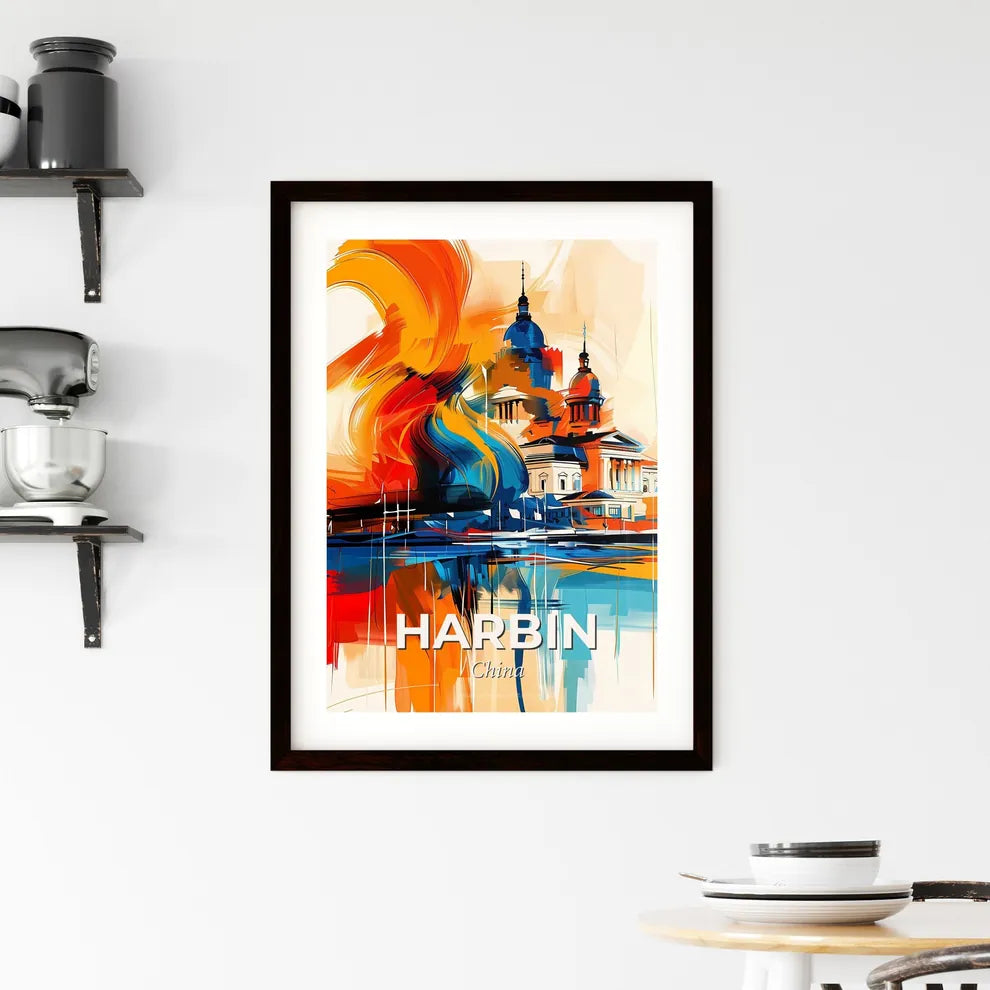 Vibrant Harbin, China Framed Print