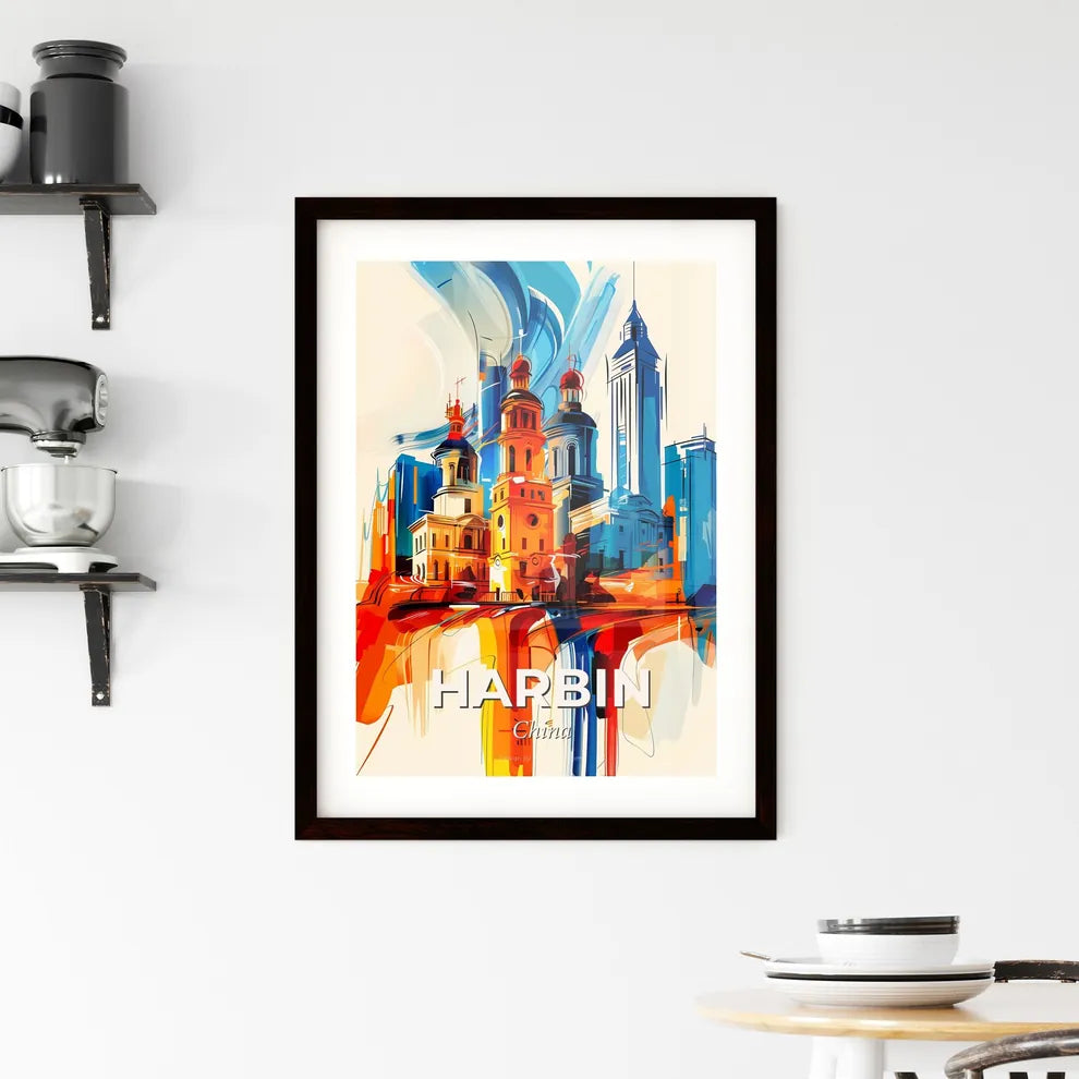 Vibrant Harbin, China Framed Print