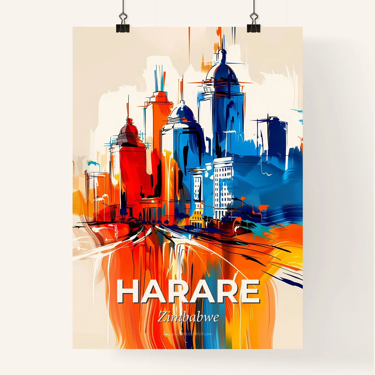 Vibrant Harare, Zimbabwe Poster