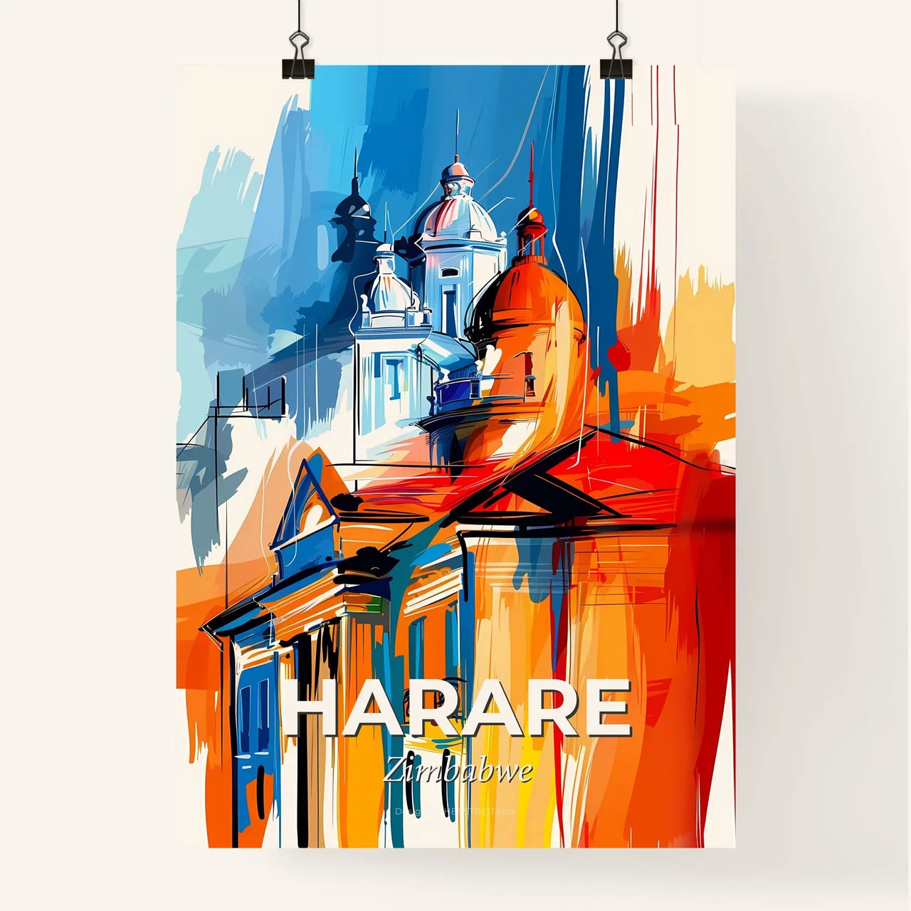 Vibrant Harare, Zimbabwe Poster