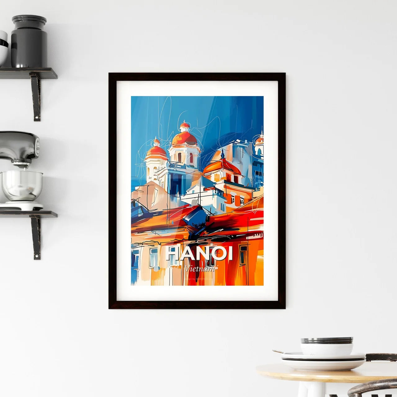 Vibrant Hanoi, Vietnam Framed Print