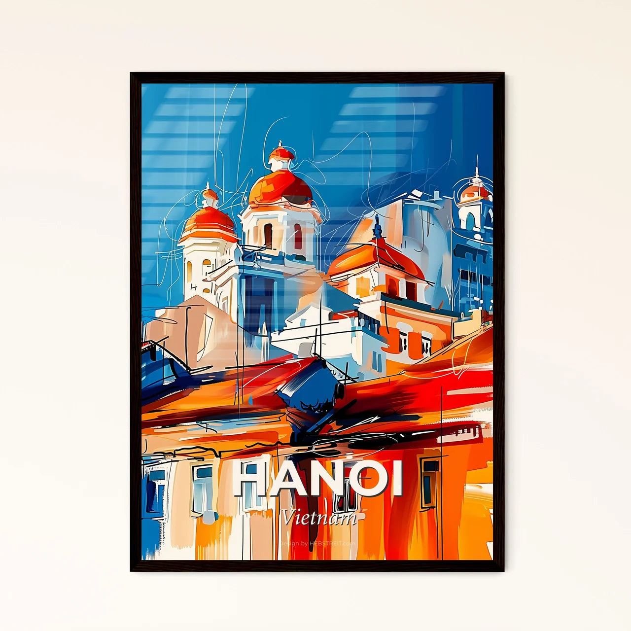 Vibrant Hanoi, Vietnam Art Print