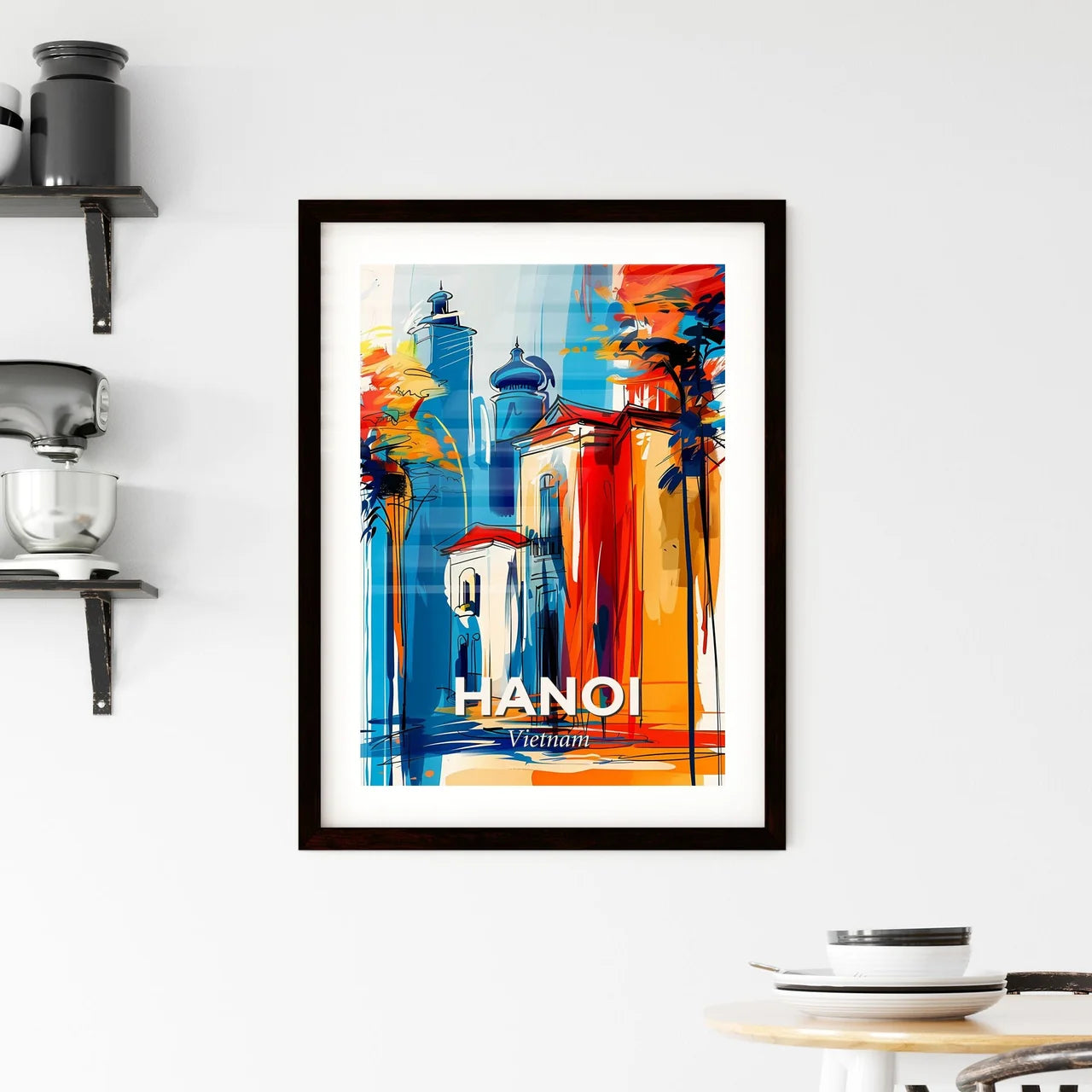 Vibrant Hanoi, Vietnam Framed Print