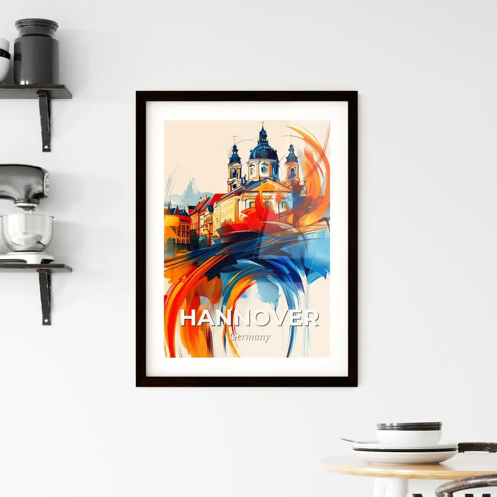 Vibrant Hannover, Germany Framed Print
