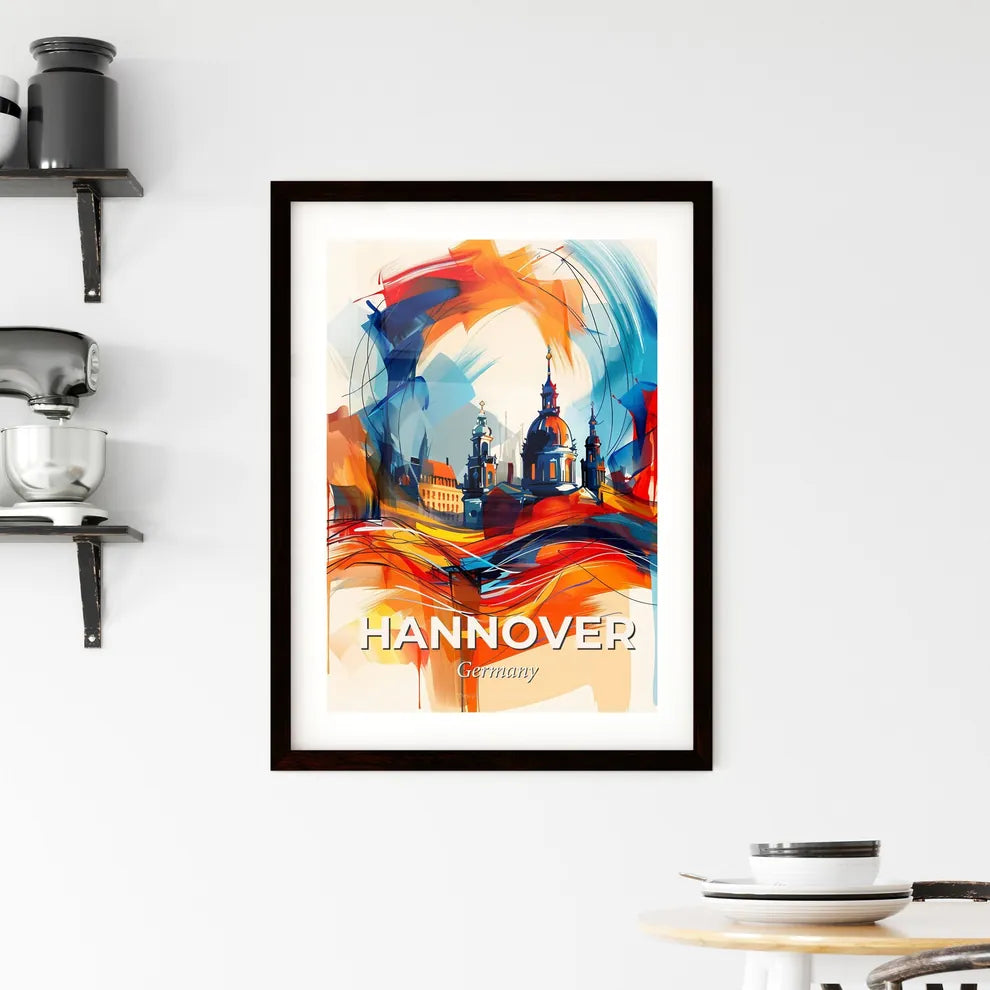 Vibrant Hannover, Germany Framed Print