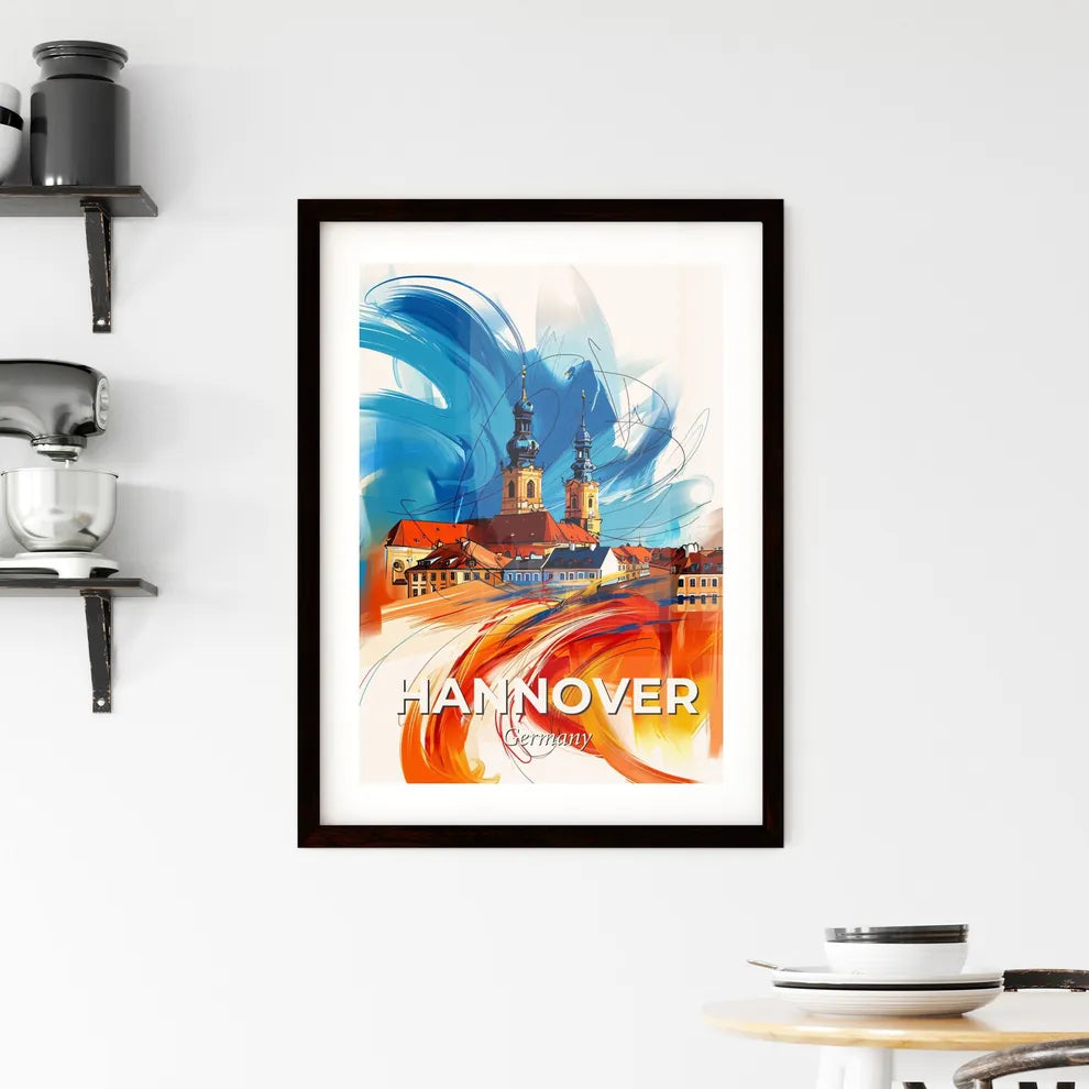 Vibrant Hannover, Germany Framed Print