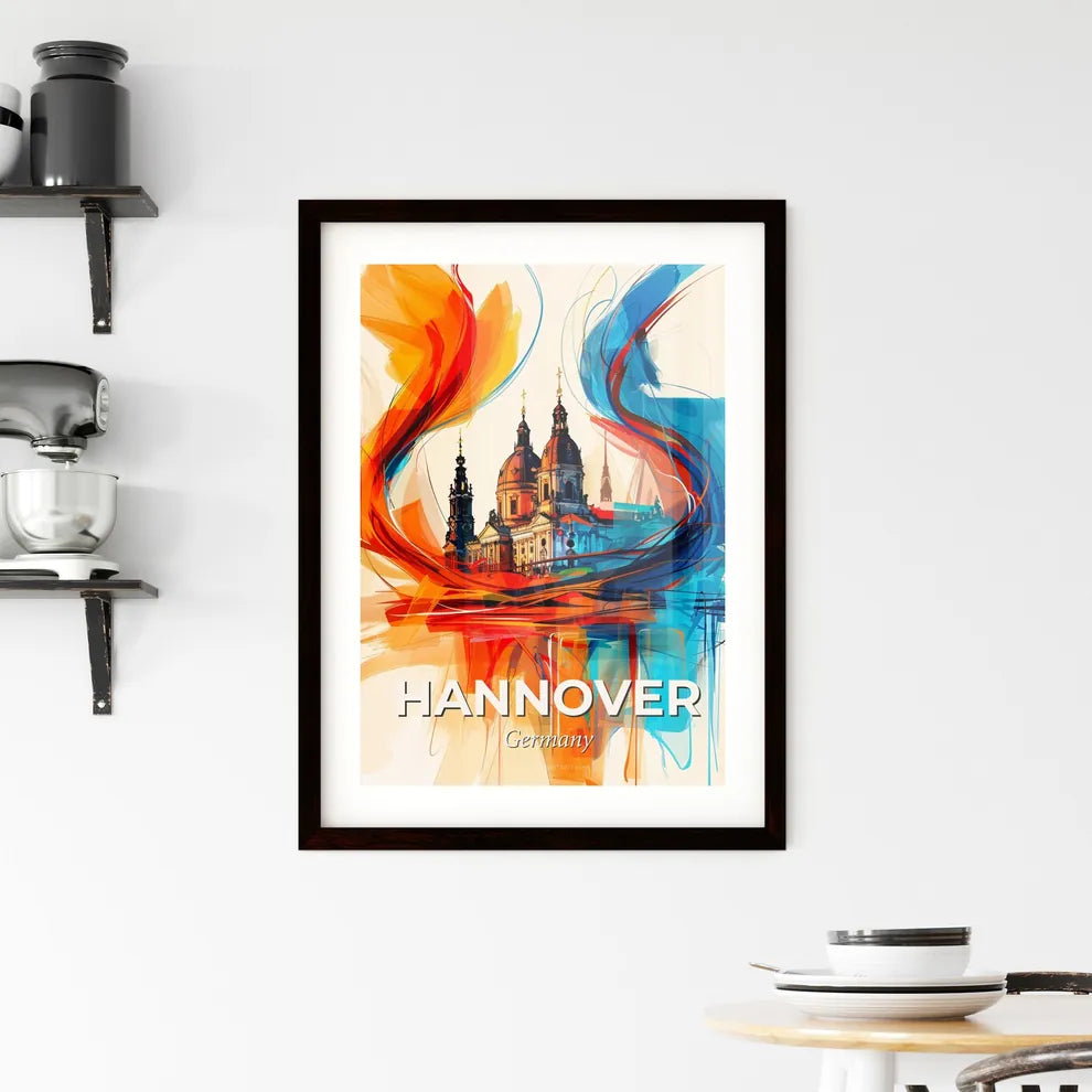 Vibrant Hannover, Germany Framed Print