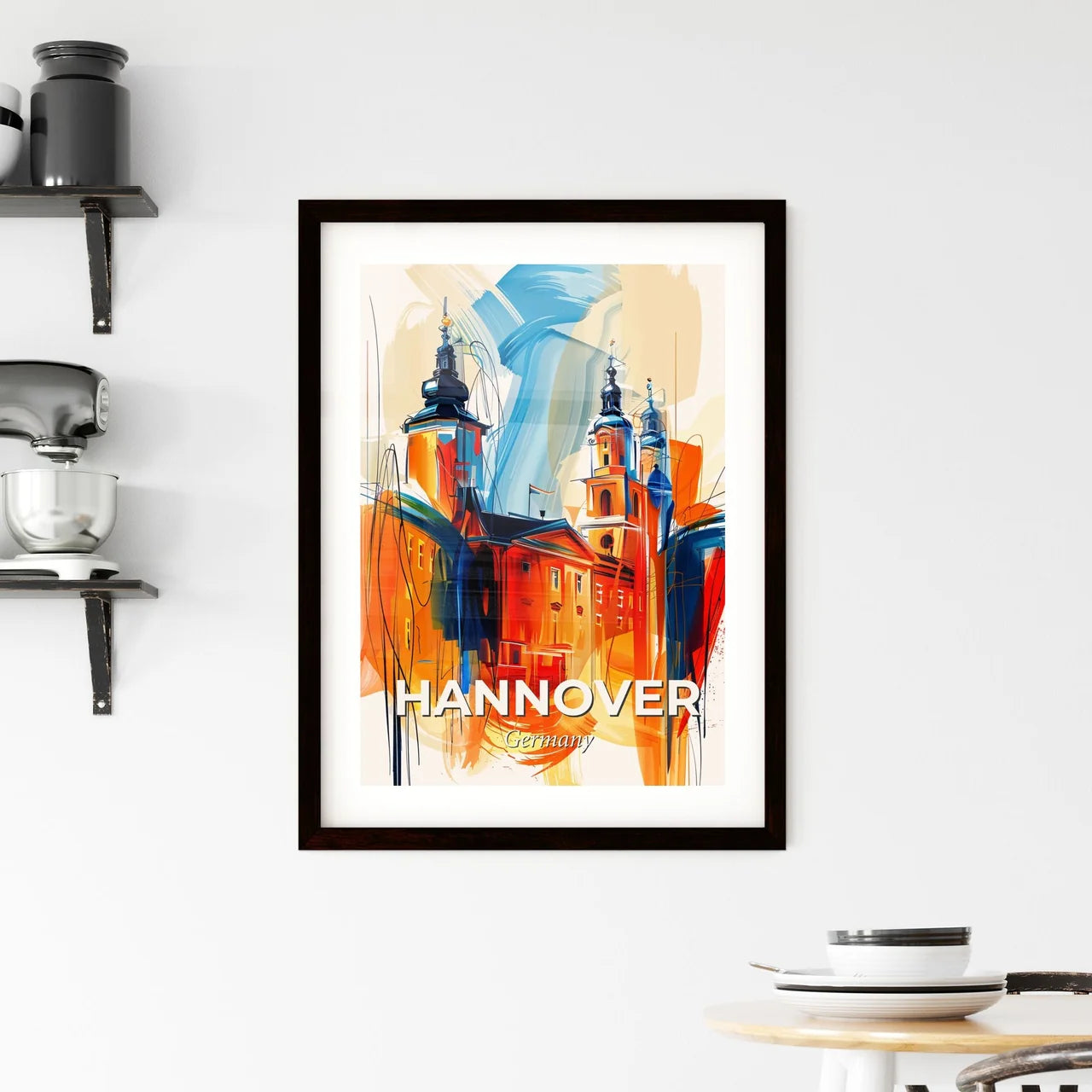 Vibrant Hannover, Germany Framed Print