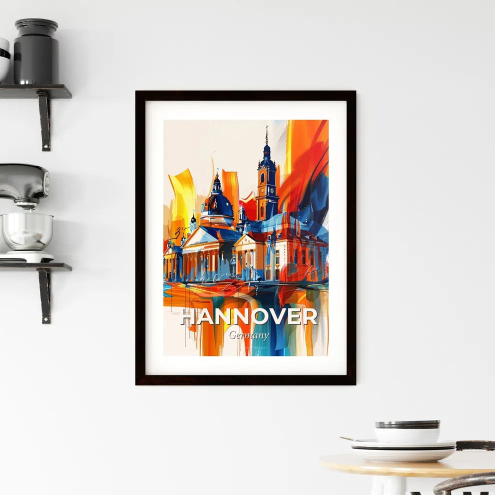 Vibrant Hannover, Germany Framed Print