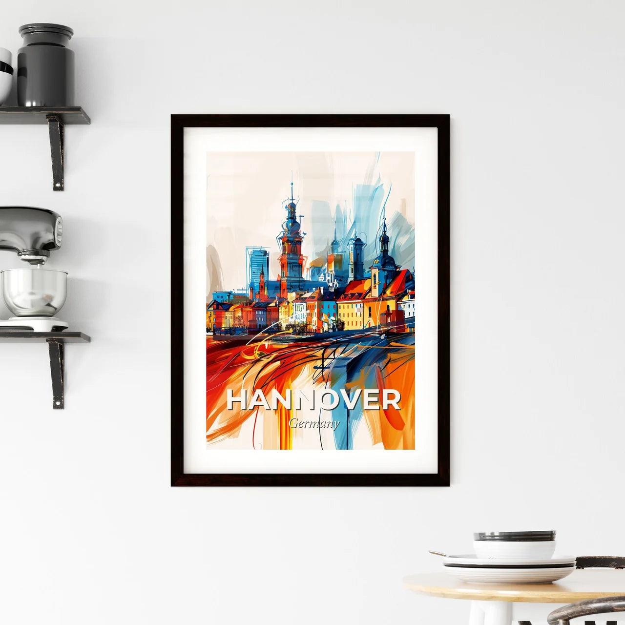 Vibrant Hannover, Germany Framed Print
