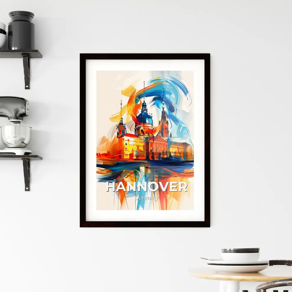 Vibrant Hannover, Germany Framed Print