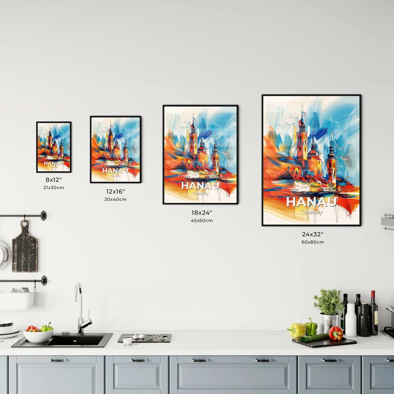 Vibrant Hanau, Germany Kitchen Art