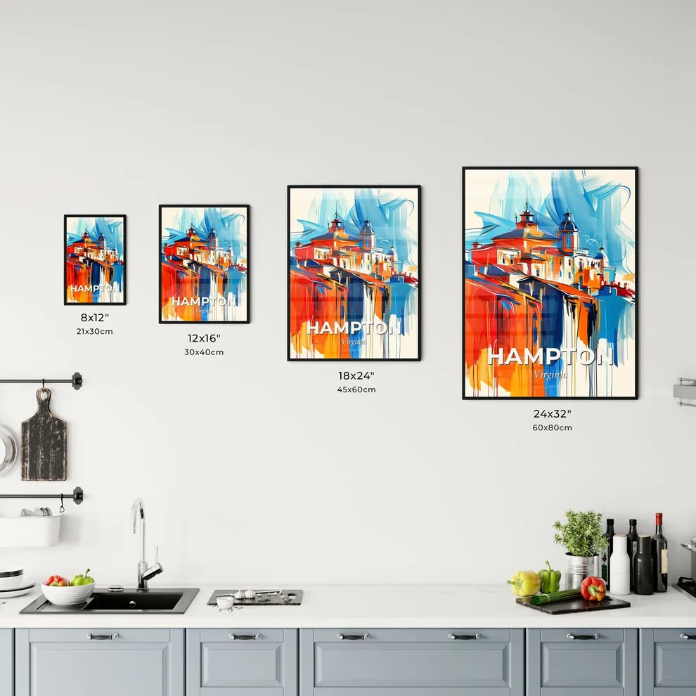 Vibrant Hampton, Virginia Kitchen Art
