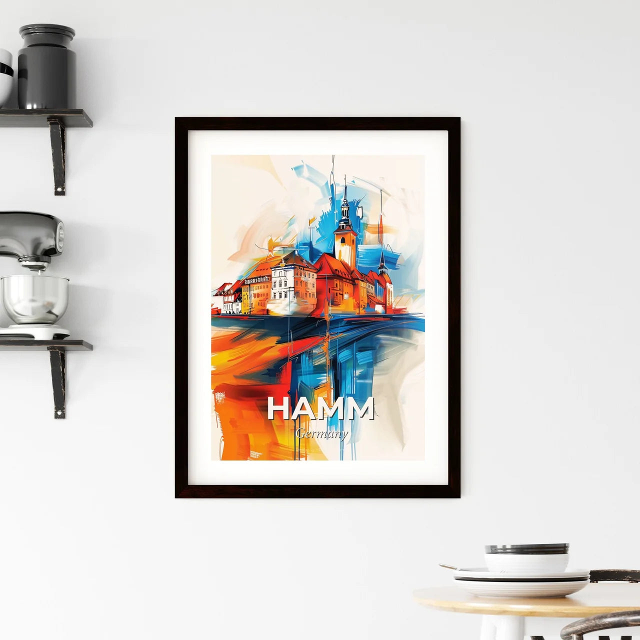 Vibrant Hamm, Germany Framed Print