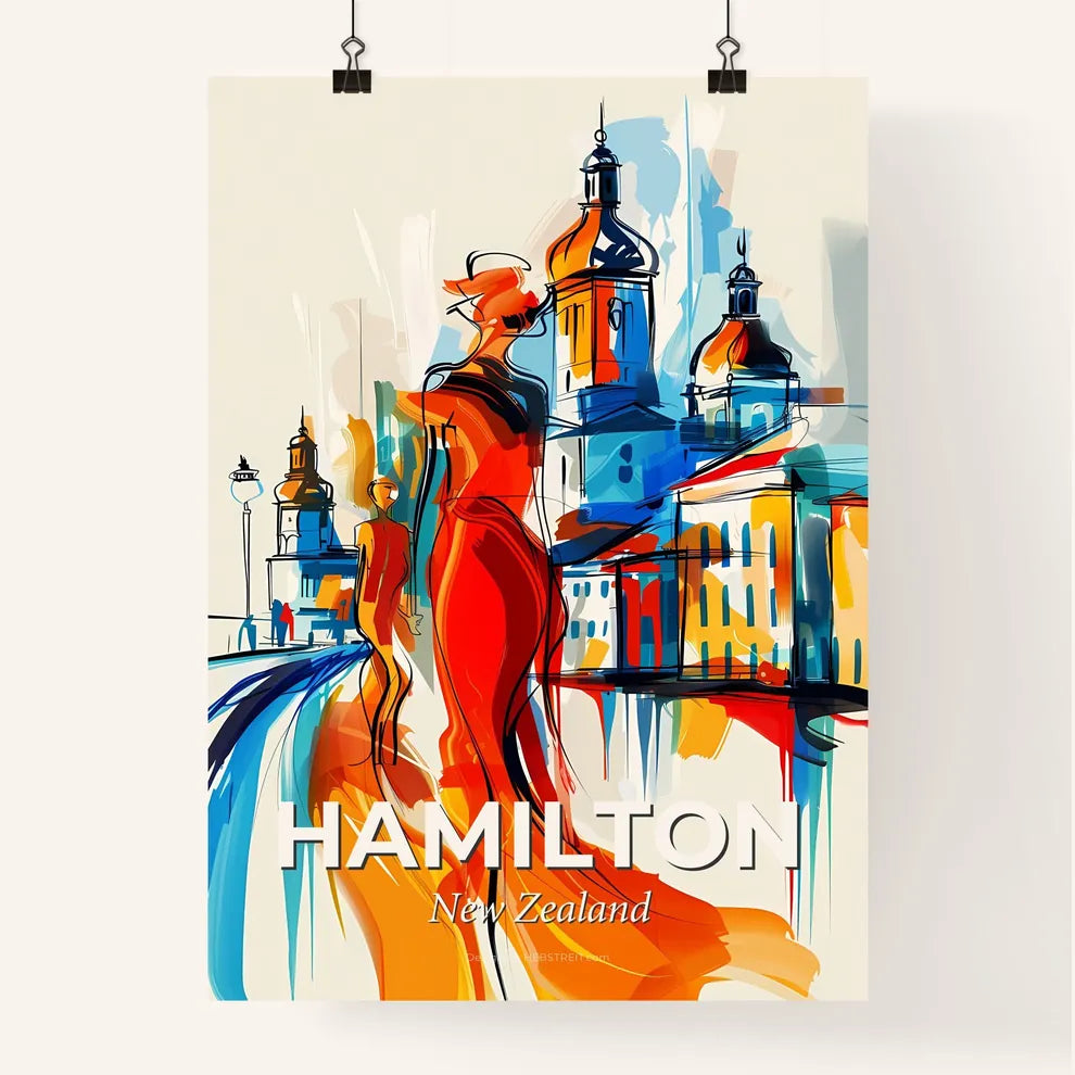 Vibrant Hamilton, New Zealand Poster