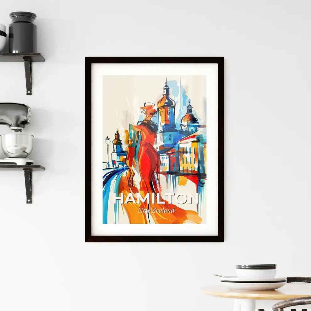 Vibrant Hamilton, New Zealand Framed Print