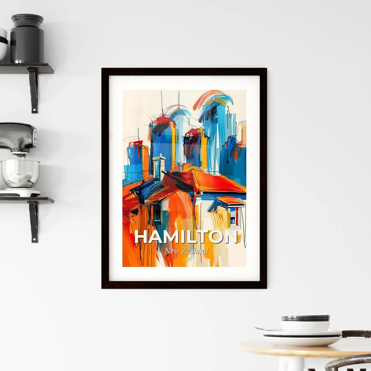 Vibrant Hamilton, New Zealand Framed Print