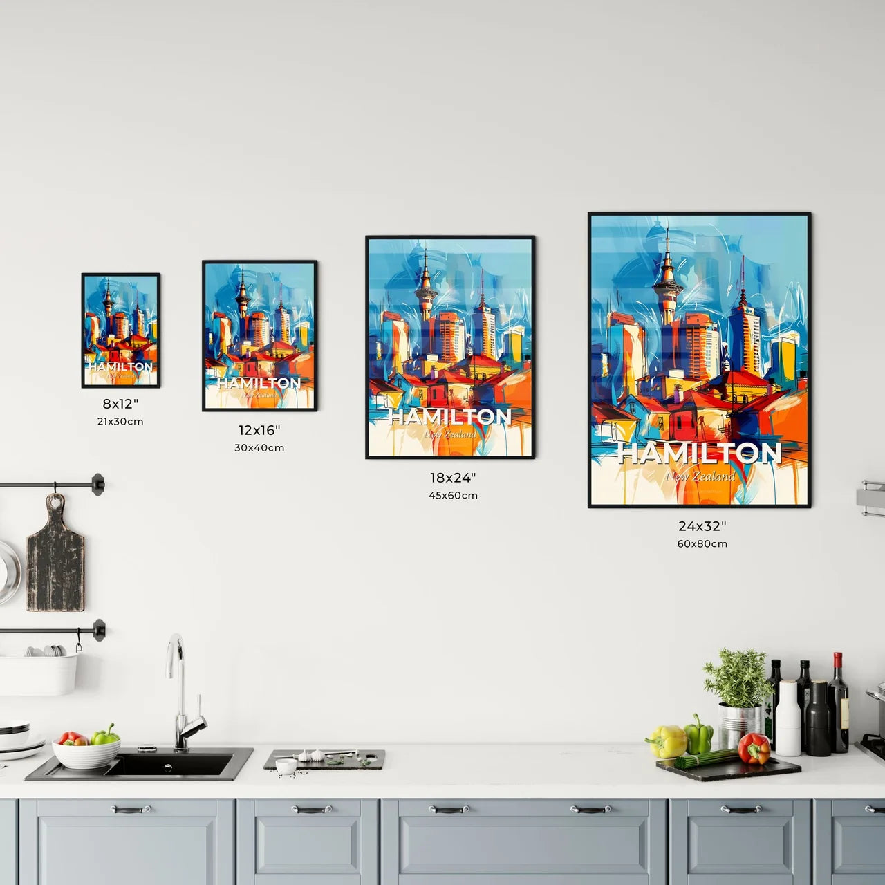 Vibrant Hamilton, New Zealand Kitchen Art