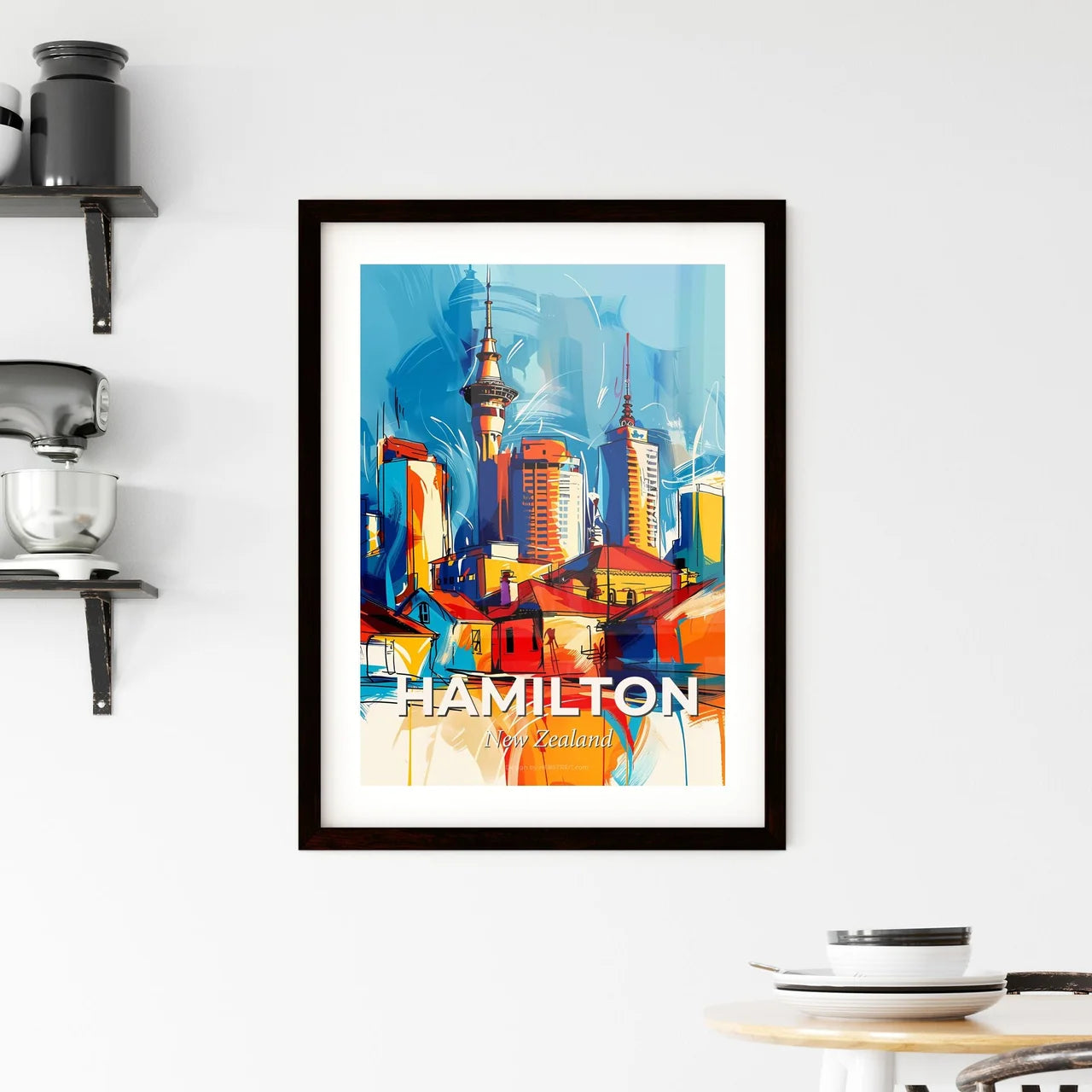 Vibrant Hamilton, New Zealand Framed Print
