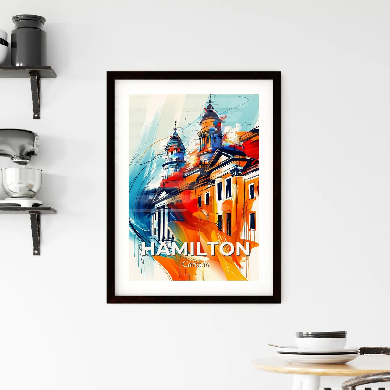 Vibrant Hamilton, Canada Framed Print