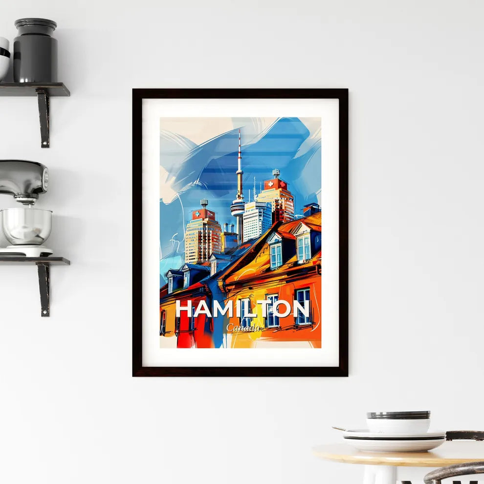 Vibrant Hamilton, Canada Framed Print