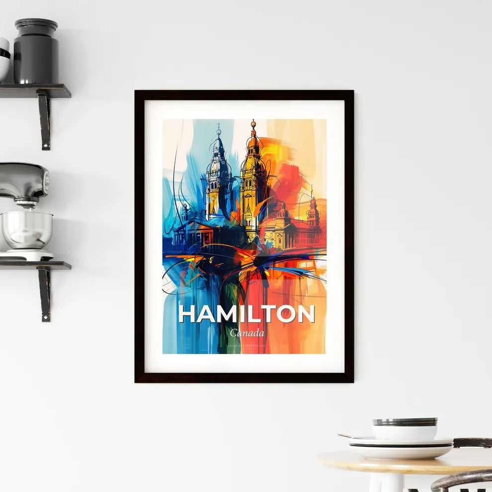 Vibrant Hamilton, Canada Framed Print