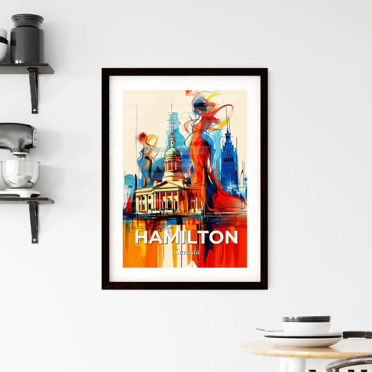Vibrant Hamilton, Canada Framed Print
