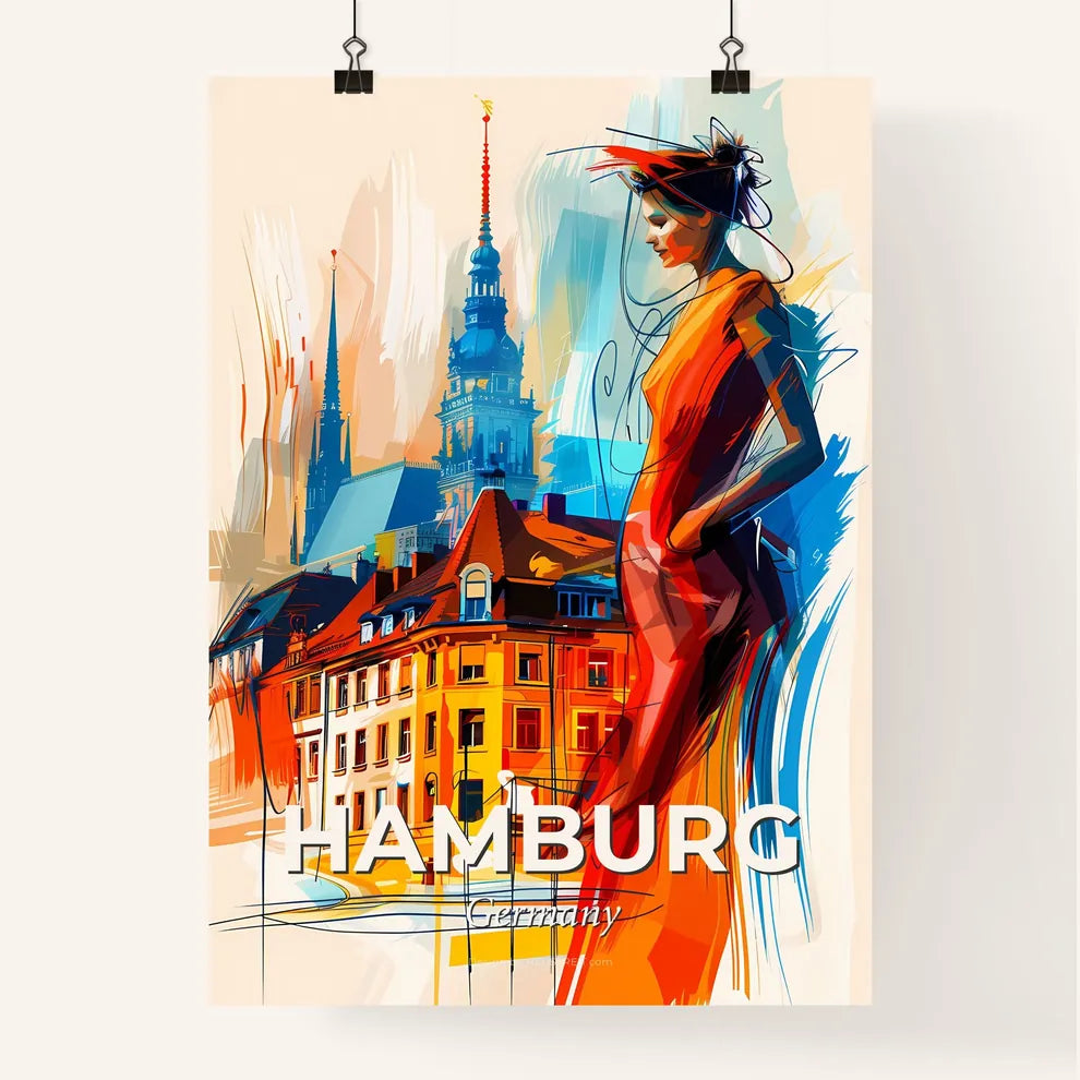 Vibrant Hamburg, Germany Poster