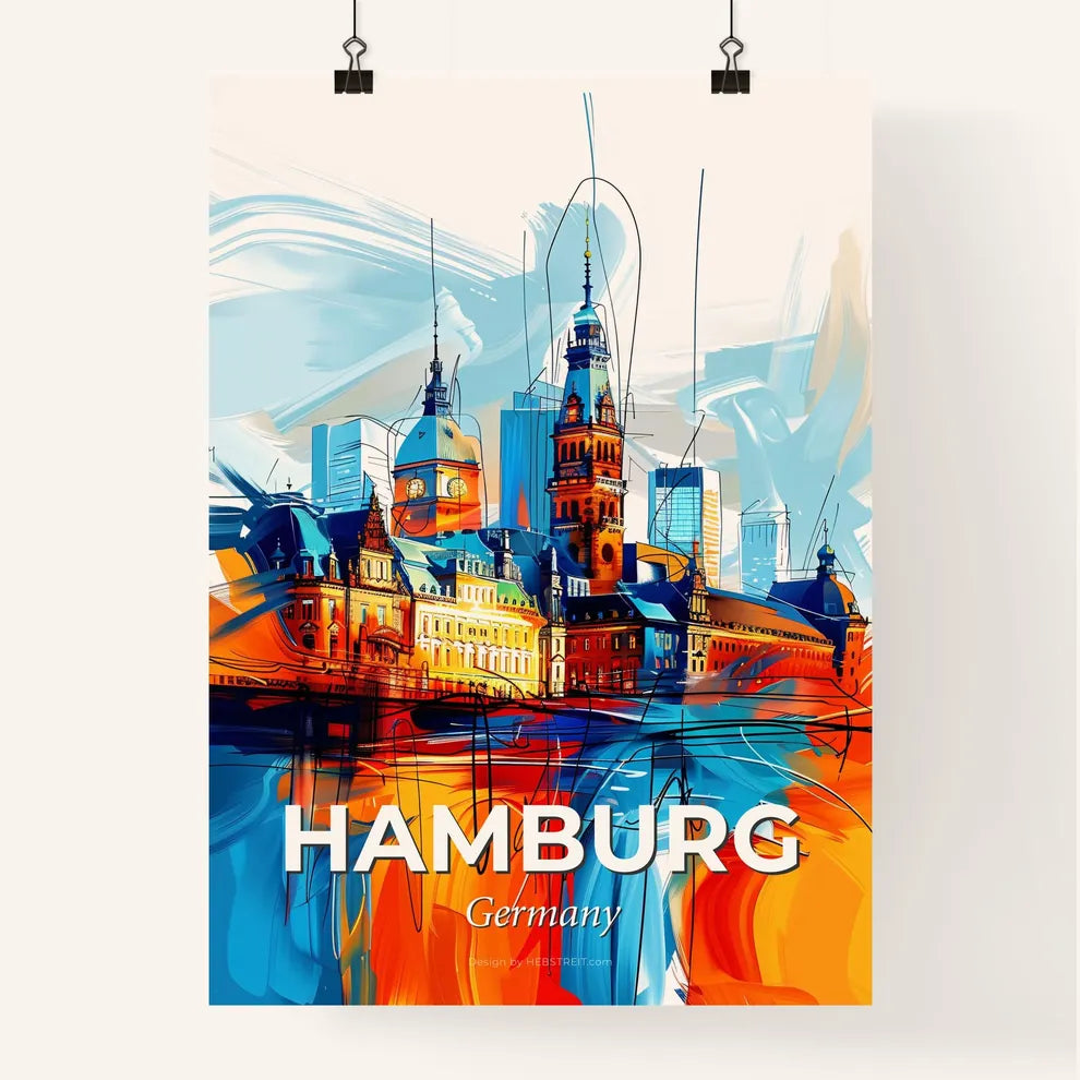 Vibrant Hamburg, Germany Poster