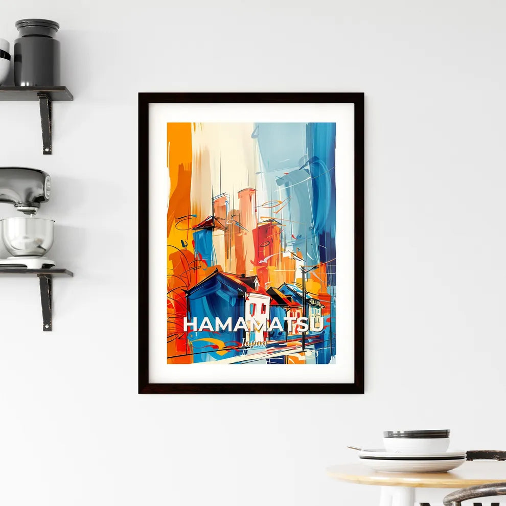 Vibrant Hamamatsu, Japan Framed Print