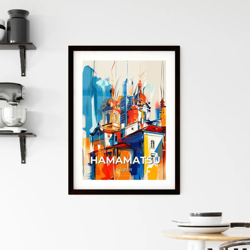 Vibrant Hamamatsu, Japan Framed Print