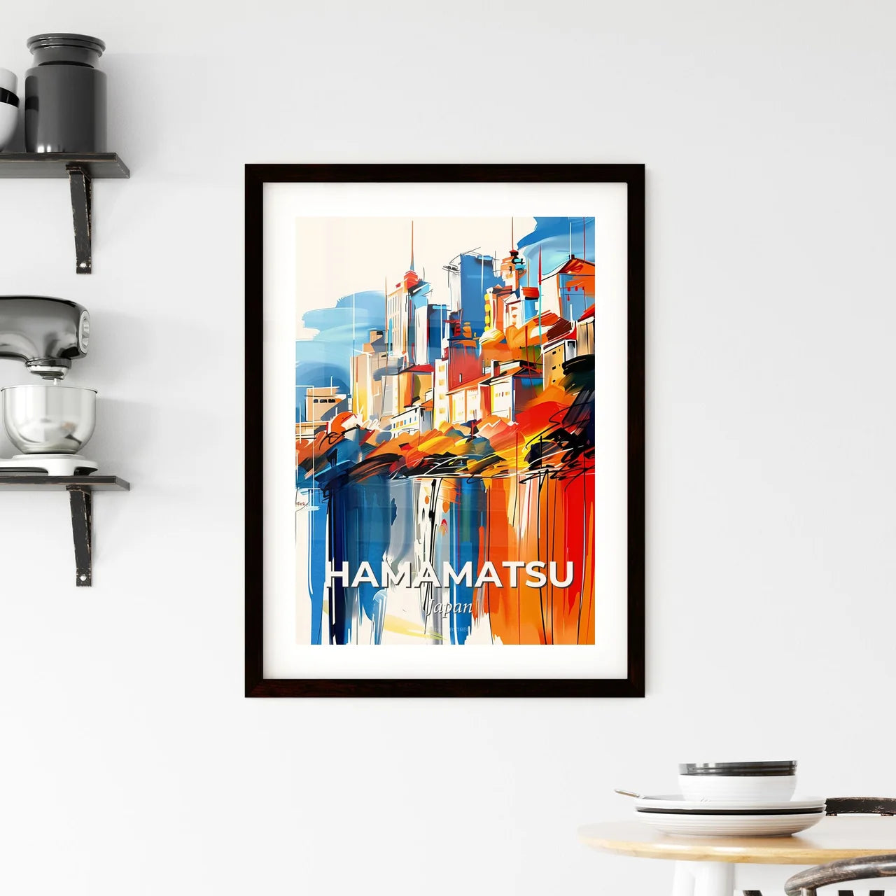 Vibrant Hamamatsu, Japan Framed Print
