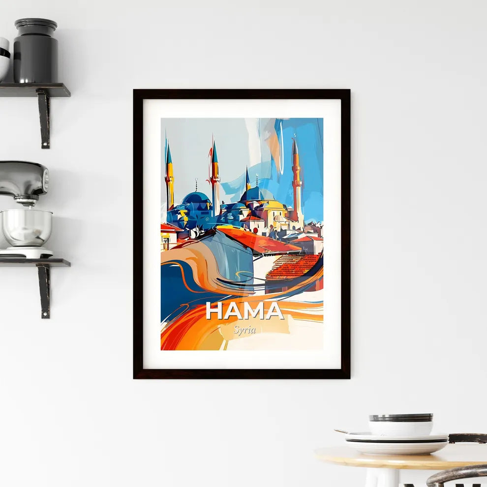 Vibrant Hama, Syria Framed Print