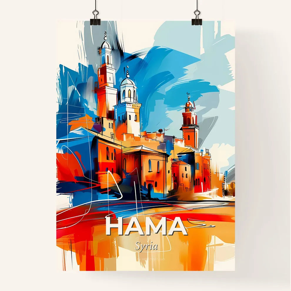 Vibrant Hama, Syria Poster