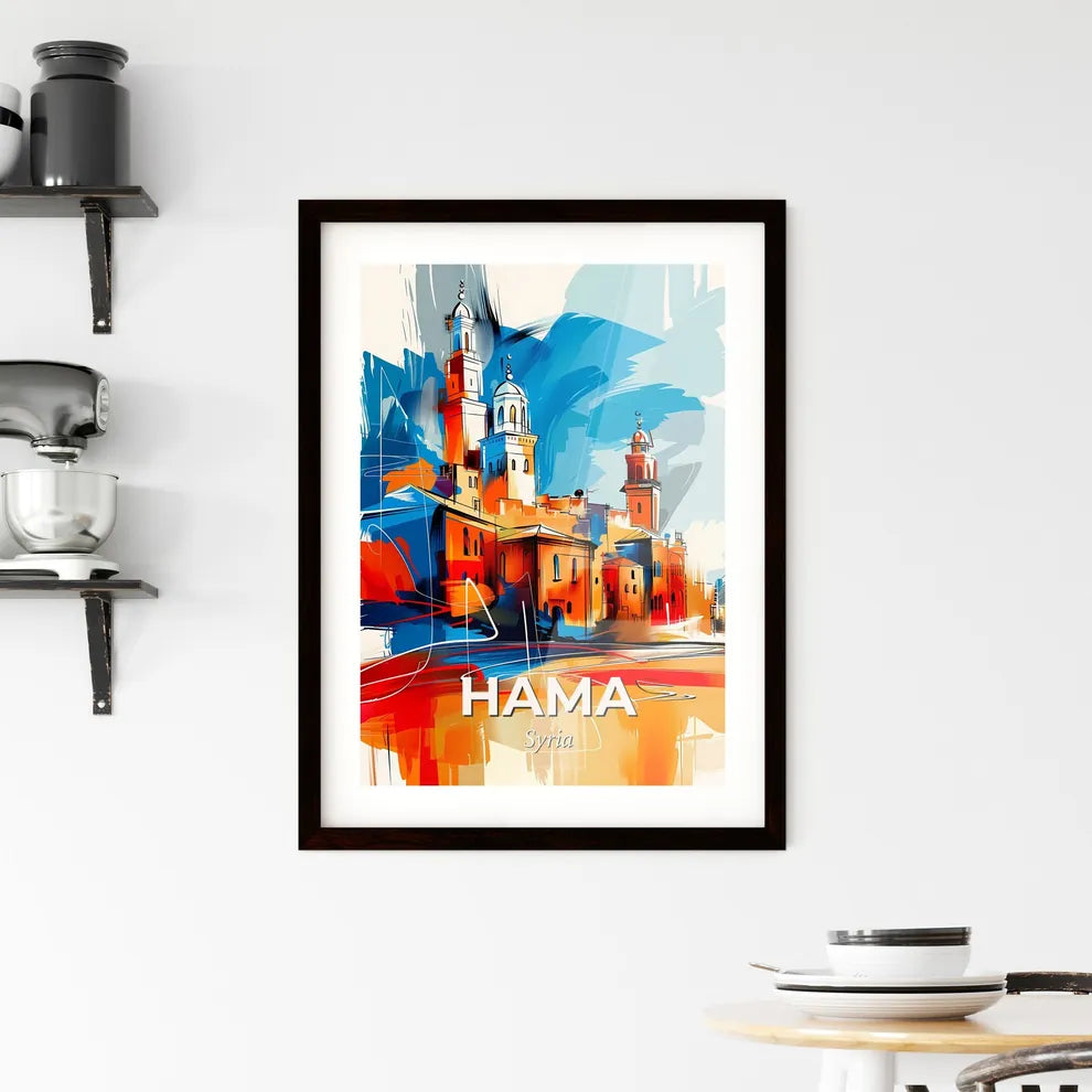 Vibrant Hama, Syria Framed Print