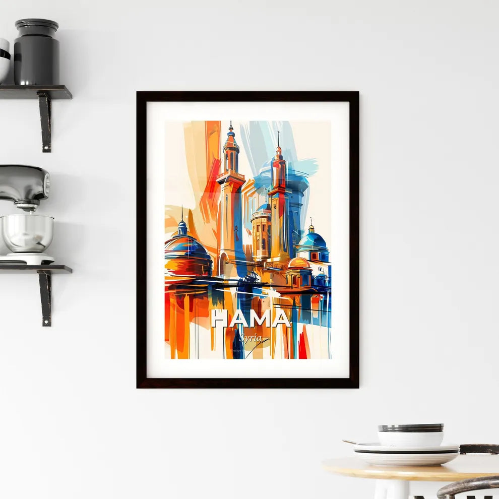 Vibrant Hama, Syria Framed Print
