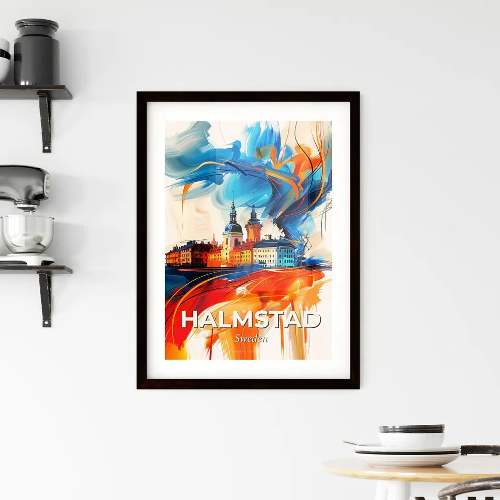 Vibrant Halmstad, Sweden Framed Print