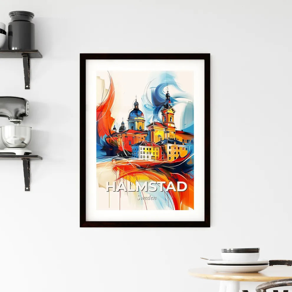 Vibrant Halmstad, Sweden Framed Print