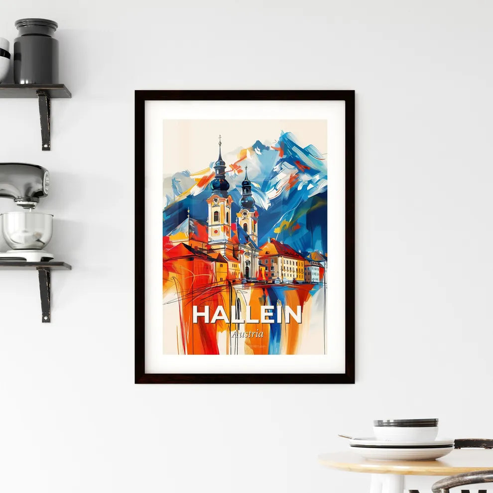 Vibrant Hallein, Austria Framed Print