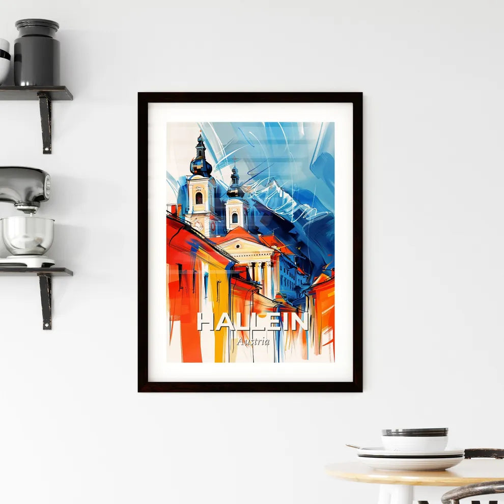 Vibrant Hallein, Austria Framed Print