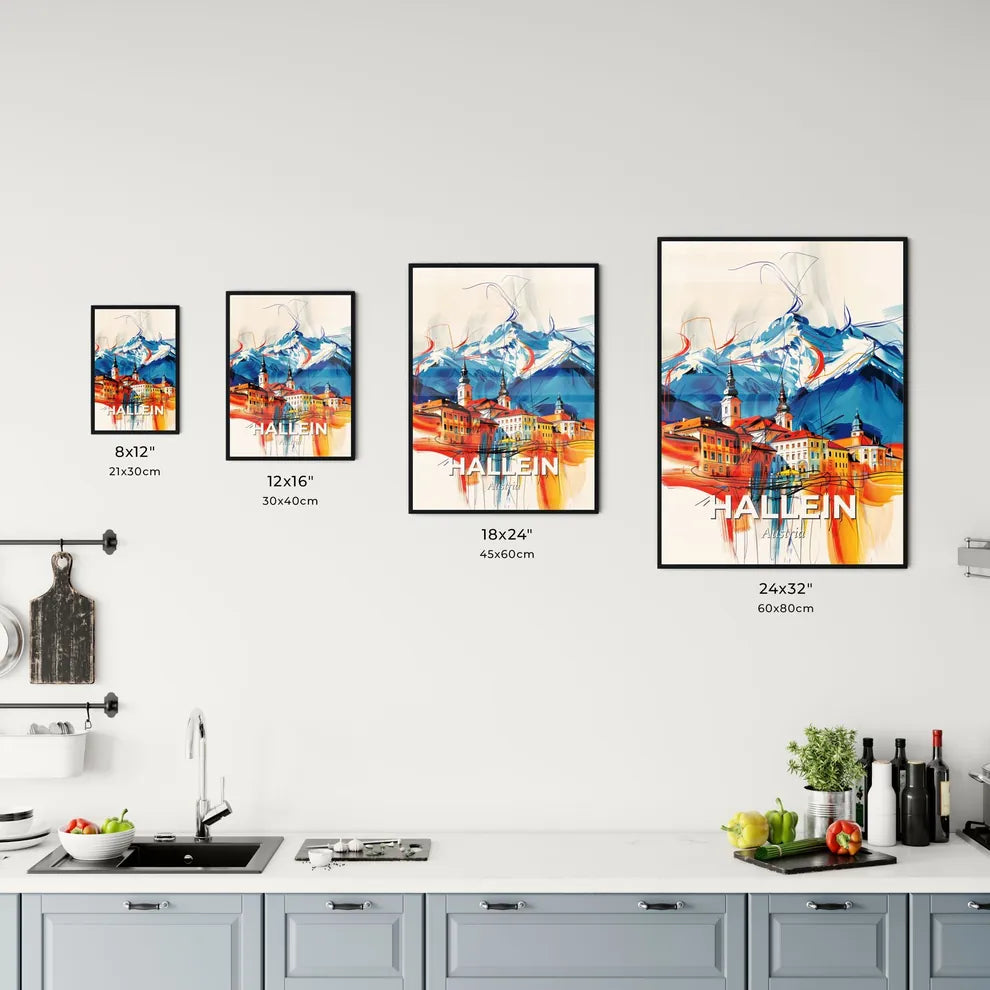 Vibrant Hallein, Austria Kitchen Art