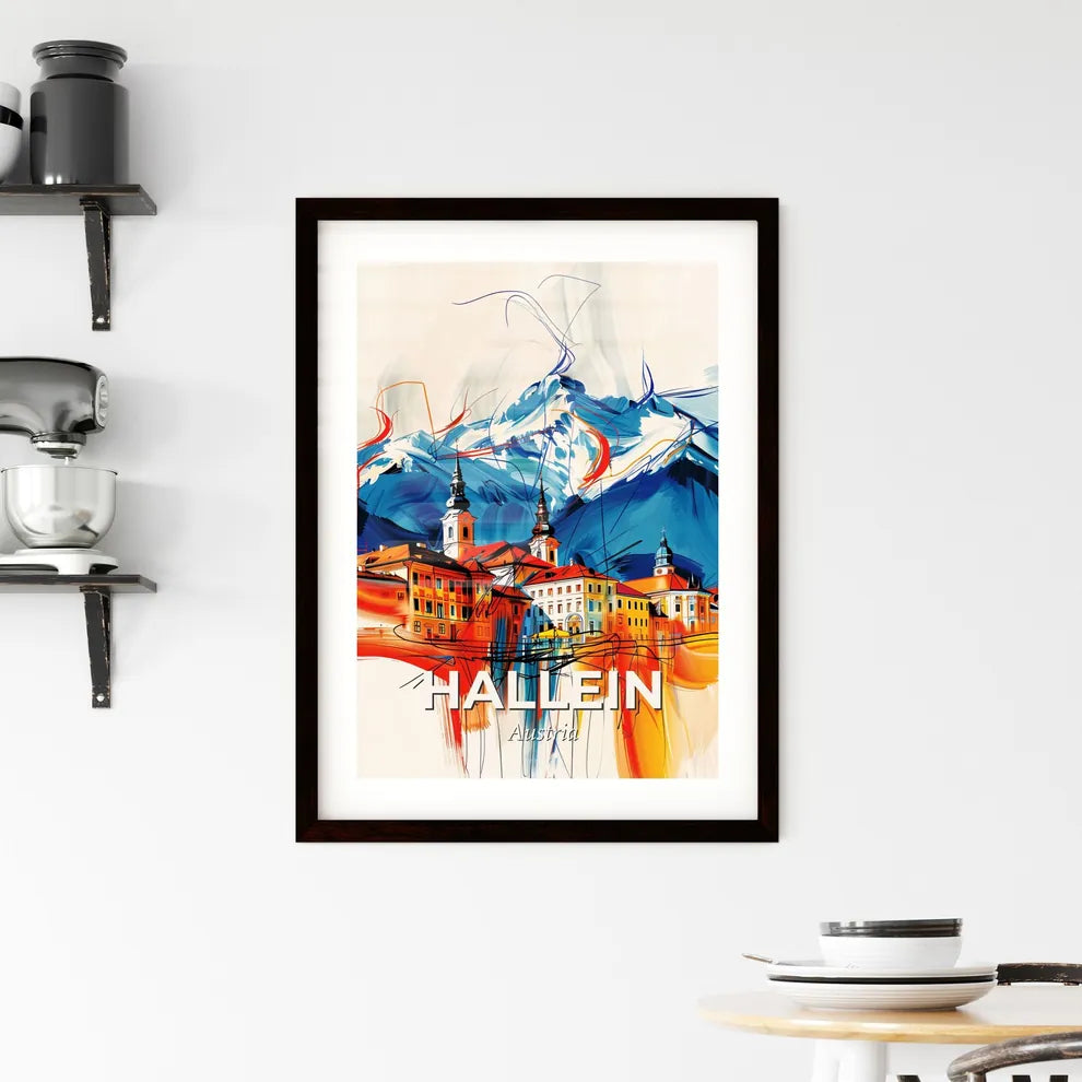 Vibrant Hallein, Austria Framed Print