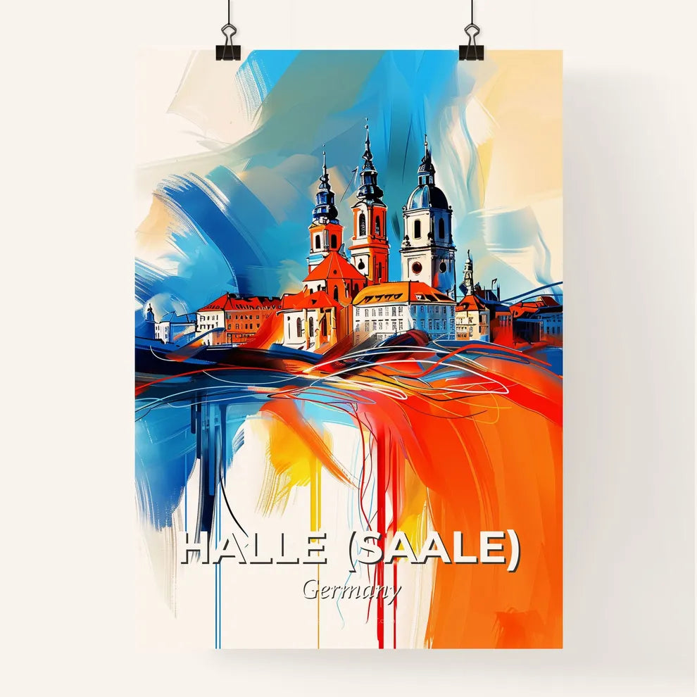 Vibrant Halle (Saale), Germany Poster